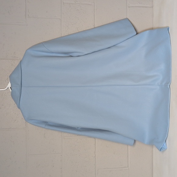 Women's Faux Wool Sky Blue Trench Pea Coat Size 2X, NWOT - Picture 5 of 5